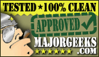 Approved 100% clean by MajorGeeks